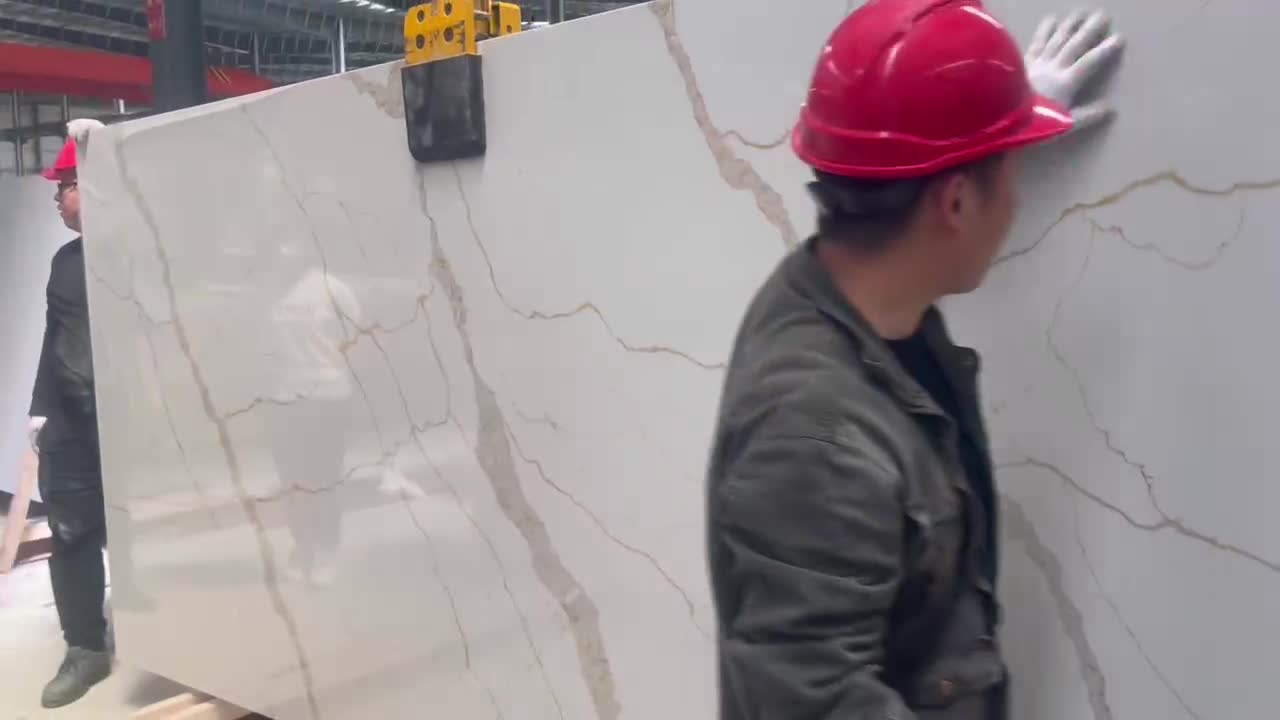 Artificial Calacatta Carrara Solid Stone Slabs&Tiles
