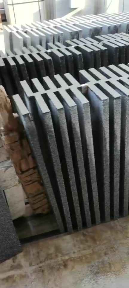 Original G654 Machine Cut Flamed Granite Road Kerbstone
