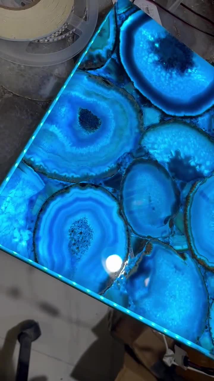 Blue Agate 7 Colors Slab For Wall And Floor Tiles