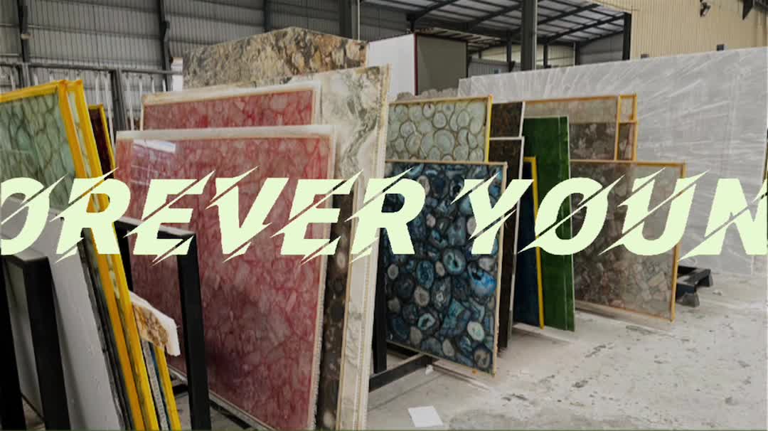 Grey Agate Semiprecious Slabs Used In Bathroom Design