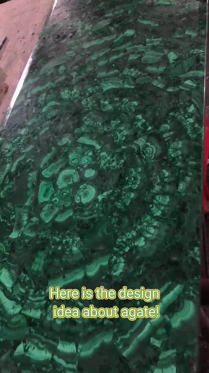 Semi Precious Stone Gemstone Agate Malachite Table Top