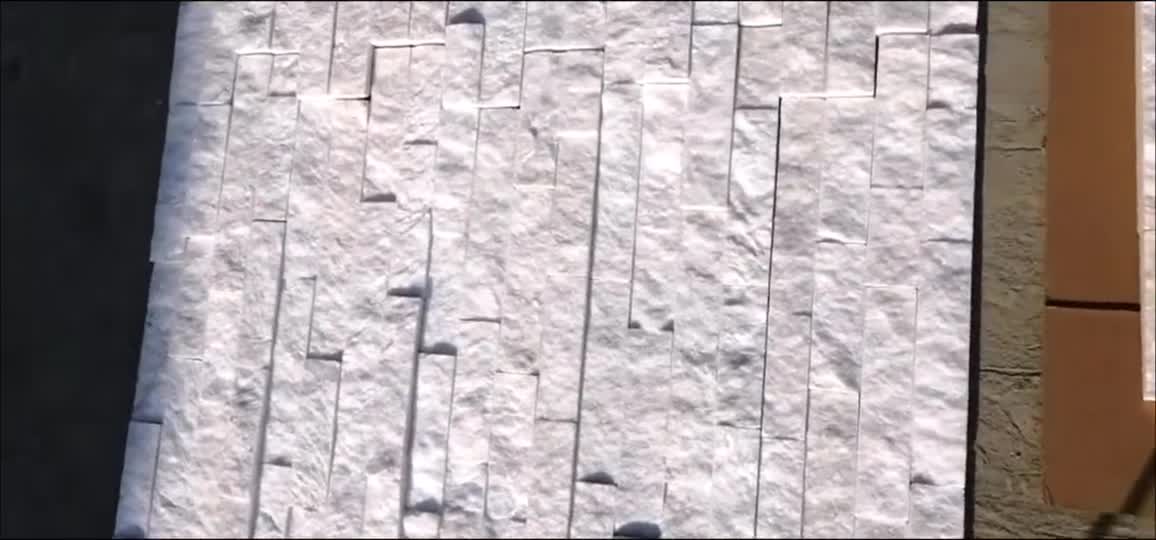 Interior Natural Split White Quartzite Stone Wall Panel