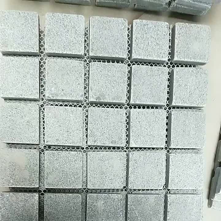 Factory Price Grey Granite Cube Paving Stone For Outdoor