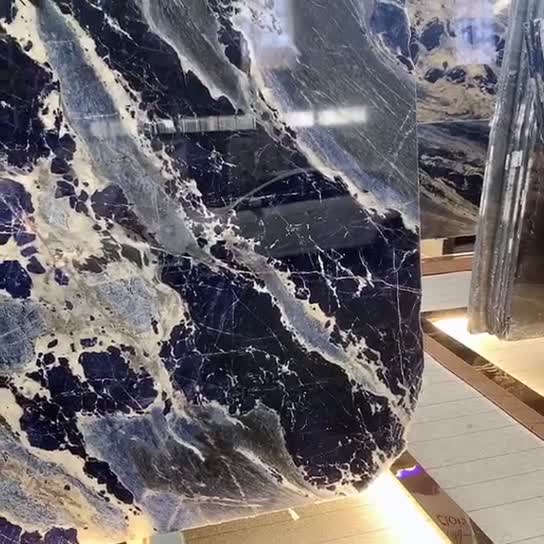 Luxury Azul Bahia Blue Granite Slabs For Wall Decoration
