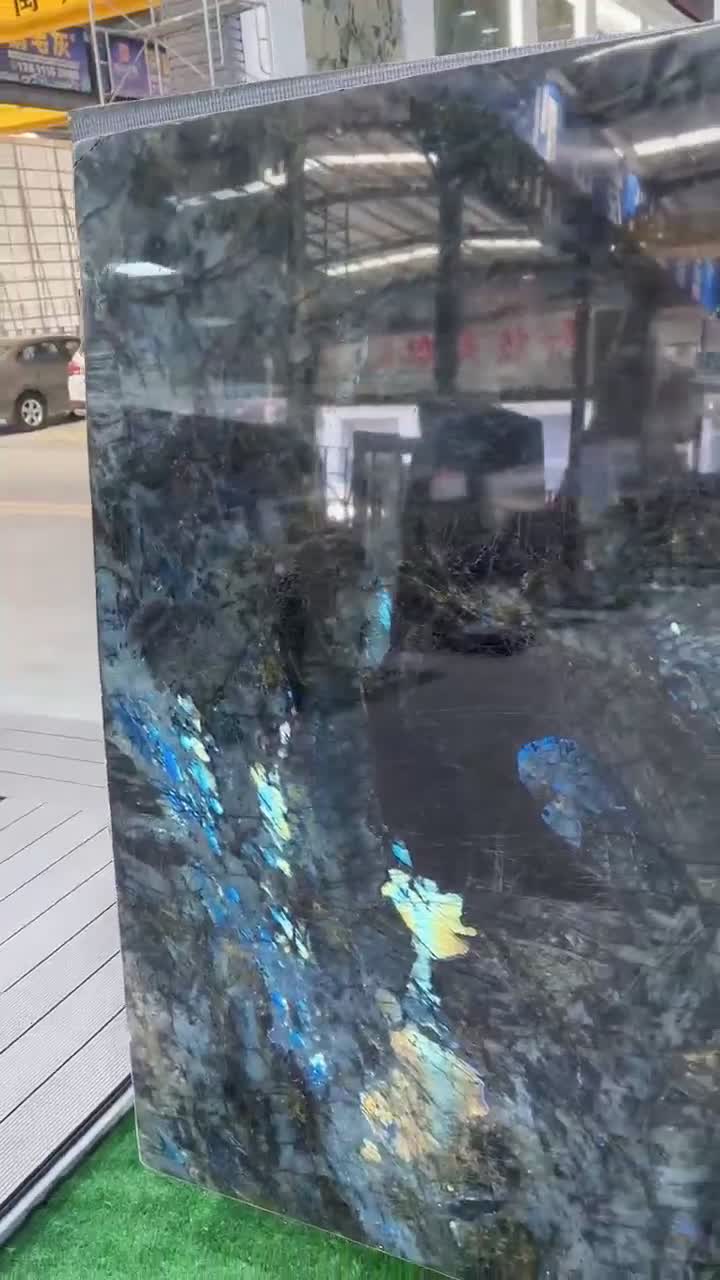 Madagascar Labradorite Blue Polished Slab