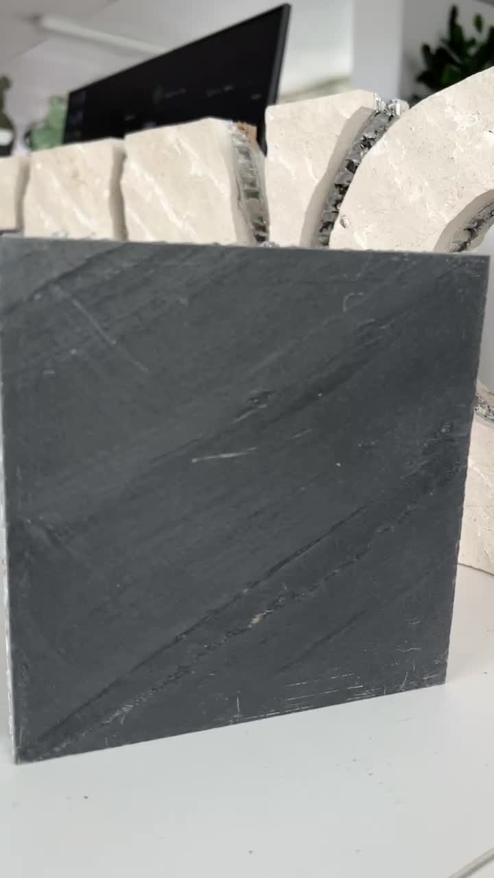 California Black Granite Honed Laminated Honeycomb Panels