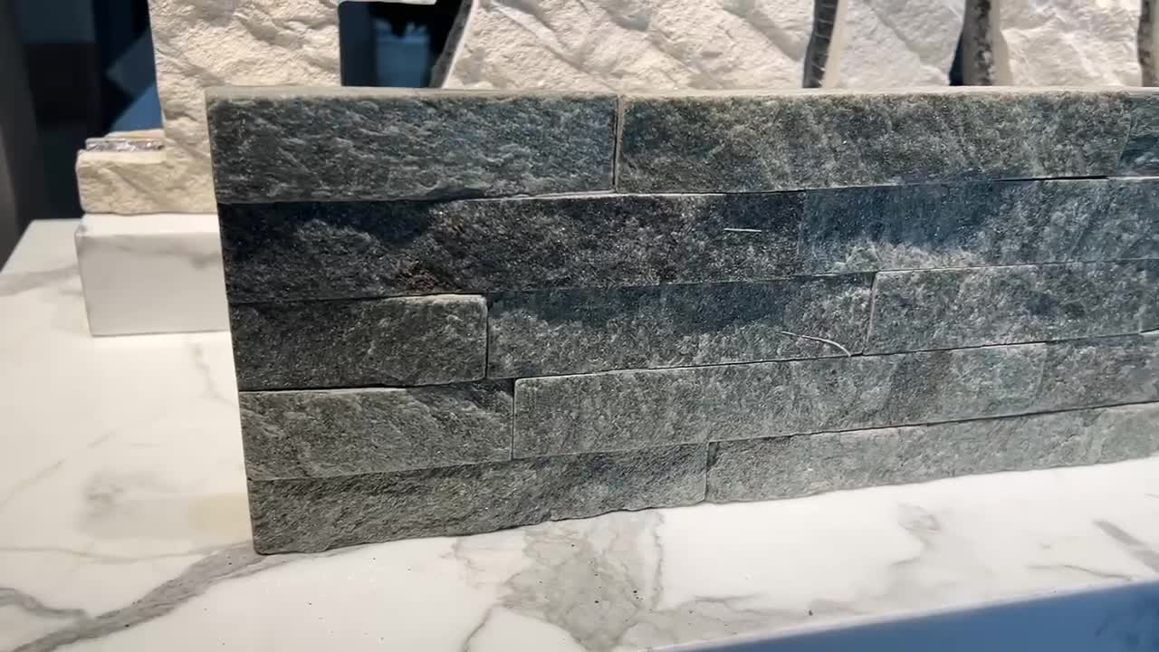Natural Stone Cultural Stone Black Veneer Wall Sparkle
