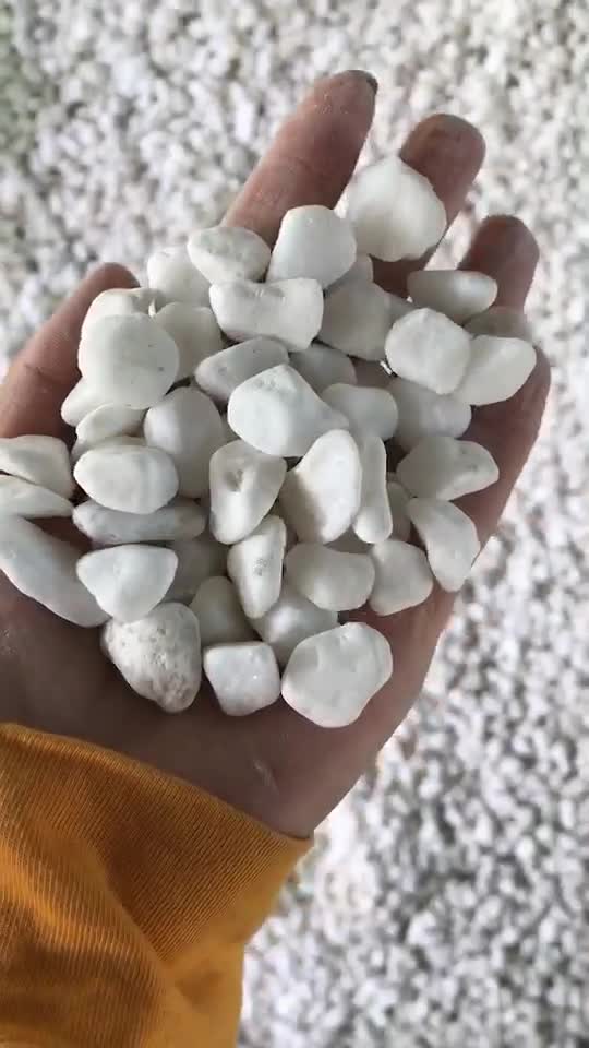 Landscaping Cheap Natural Stone Snow White Pebble Stone