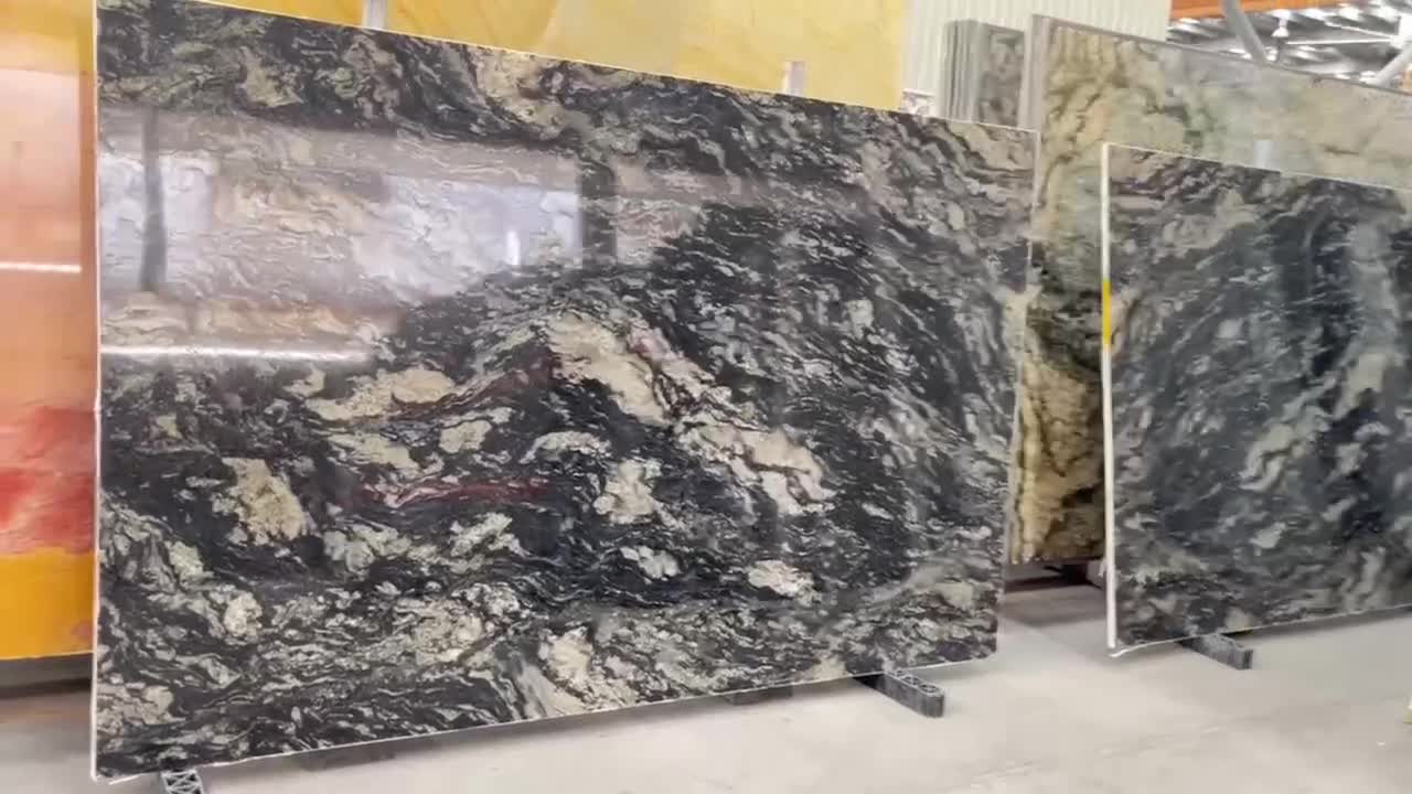 Polished Blue Barracuda Granite Slabs