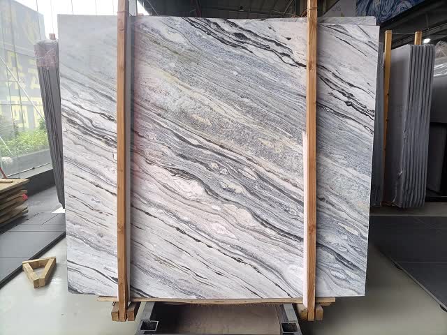Azul Acquamarina Lumen Translucent Blue Sky Marble Slabs