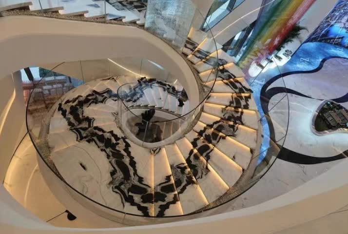 Panda White Marble Stair Steps Risers Treads Home Decoration