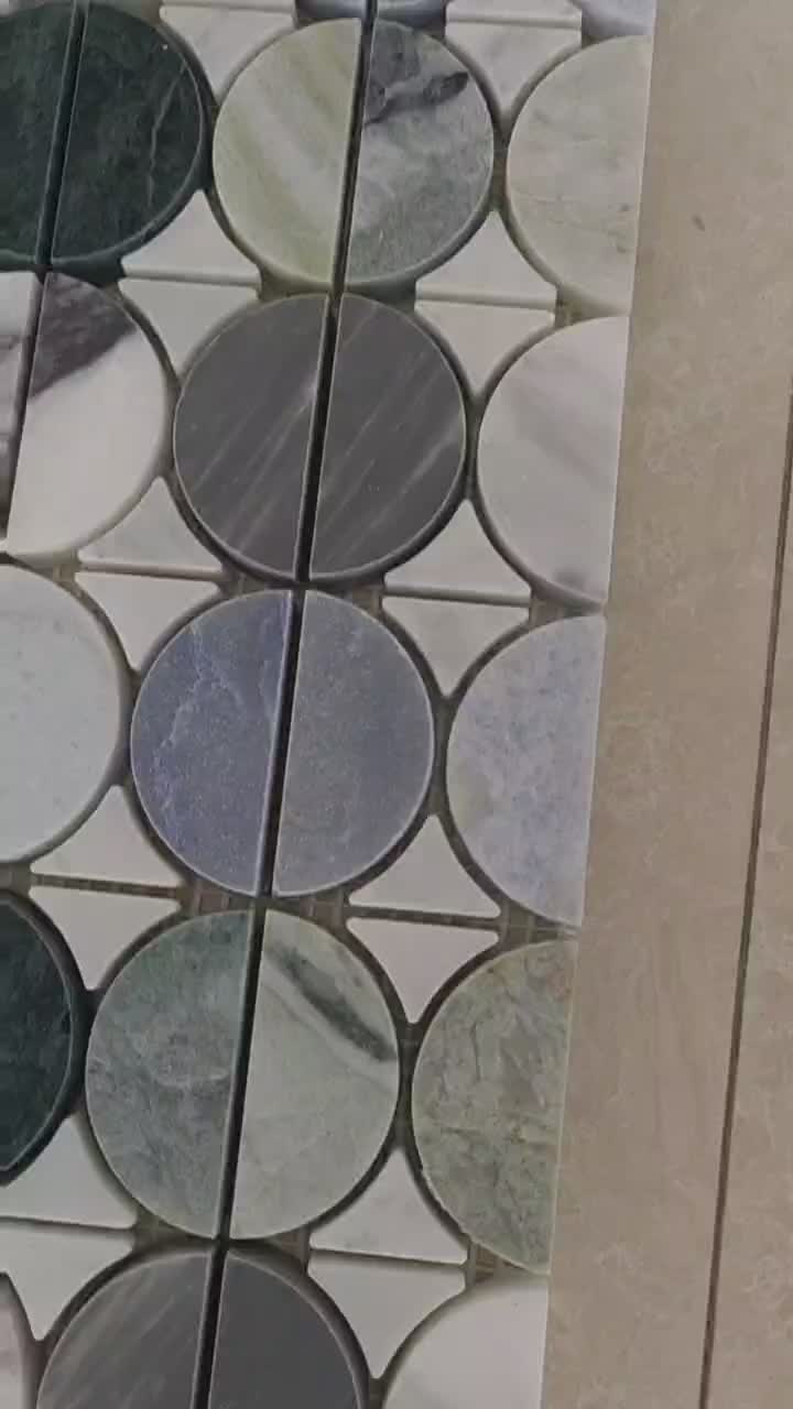 Azul Macauba Blue Celeste Marble Mosaic Wall Tile