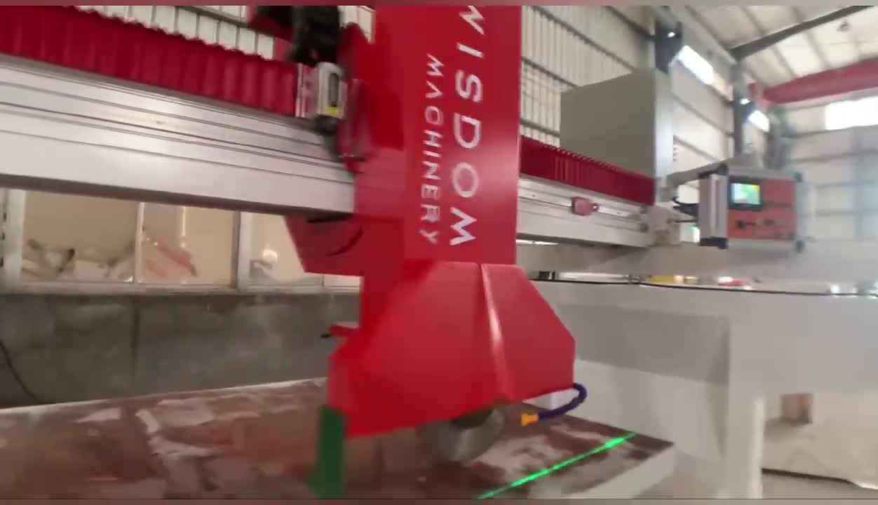 Infrared Bridge Saw For Quartz Kitchen Countertop Making