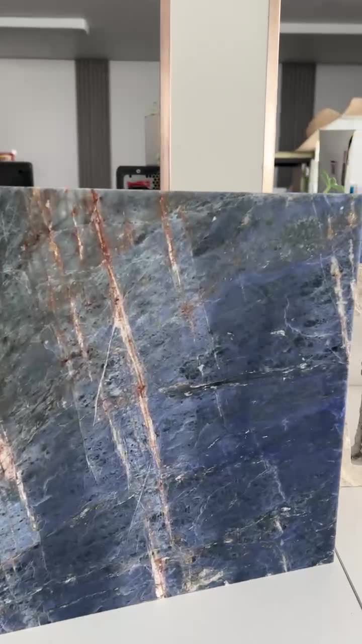 Blue Sodalite Luxury Granite-Glass Composite Stone Panels