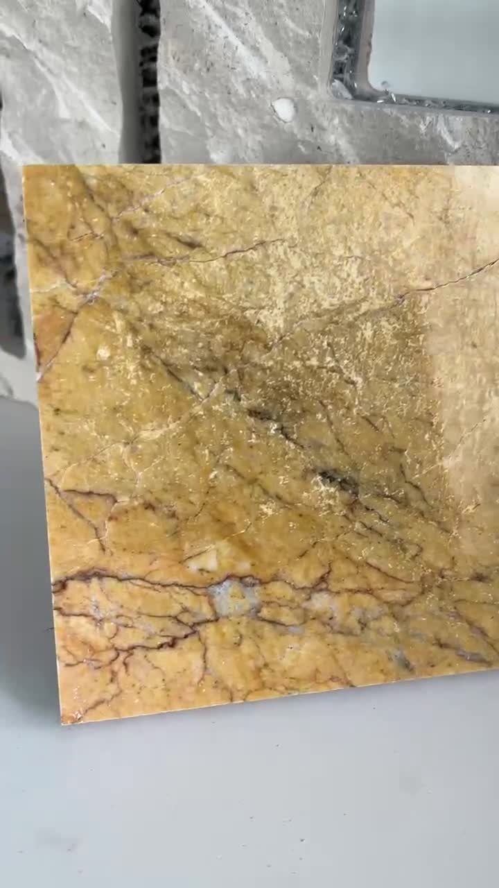 Crema Valencia Gold Marble Tile Laminated Honeycomb Panels