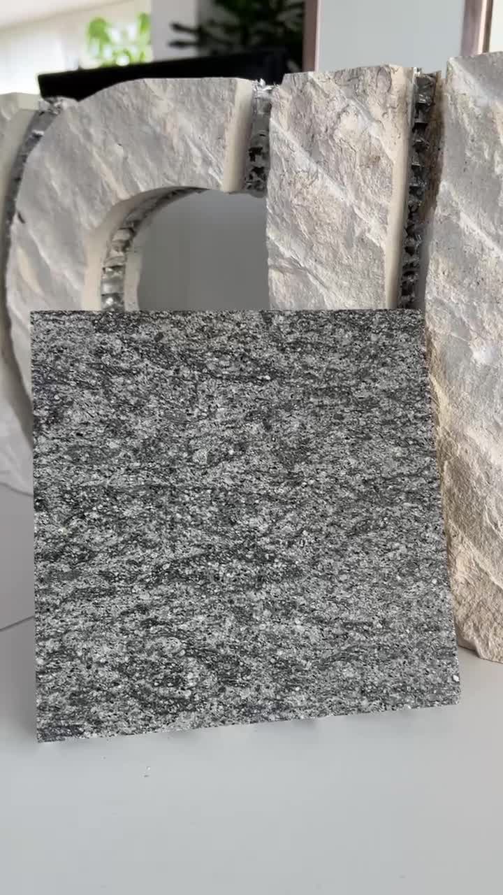 Italy Basaltite Grey Granite Tile Laminate Honeycomb Panels