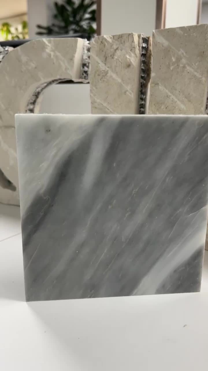 Italy Ice Grey Marble Tile Laminated Honeycomb Panels