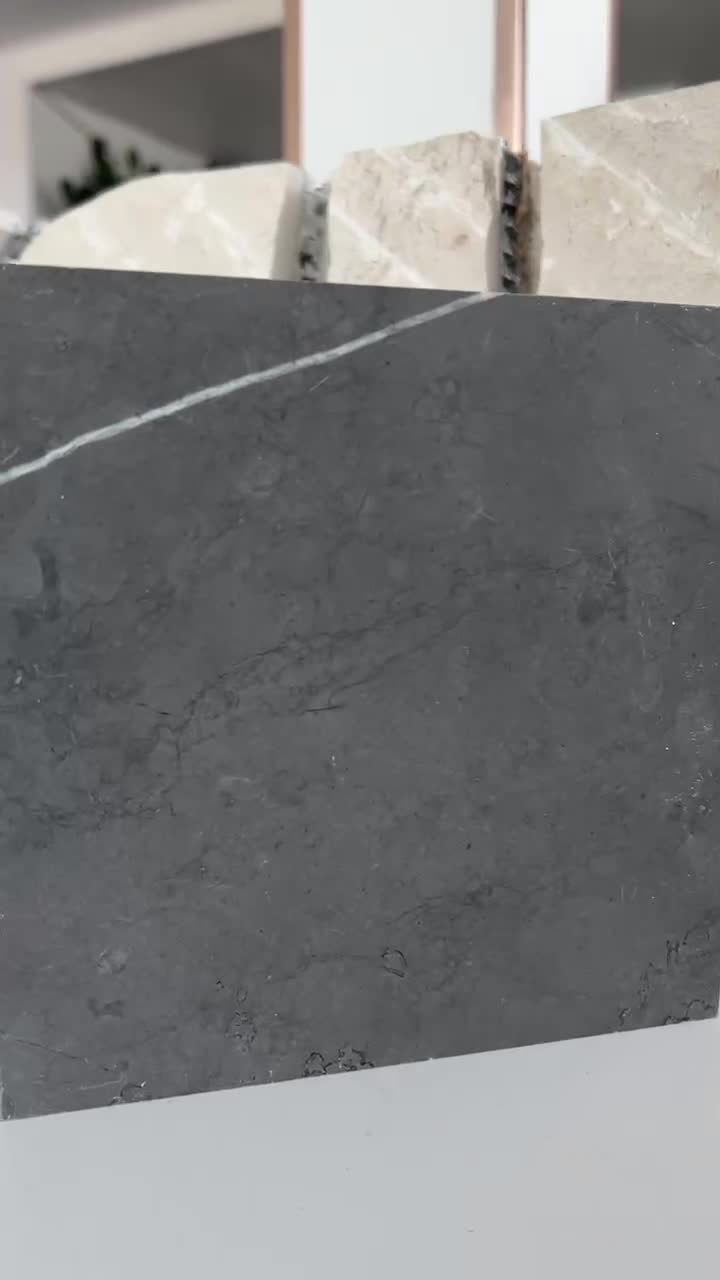 Pietry Grey Marble Tile Laminated Aluminum Honeycomb Panels