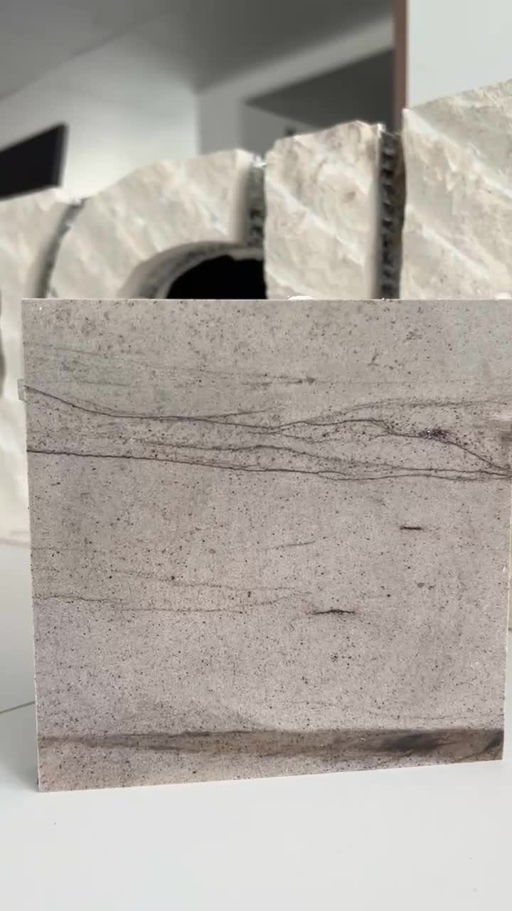 Sterling Grey Marble Tile Laminated Honeycomb Panels