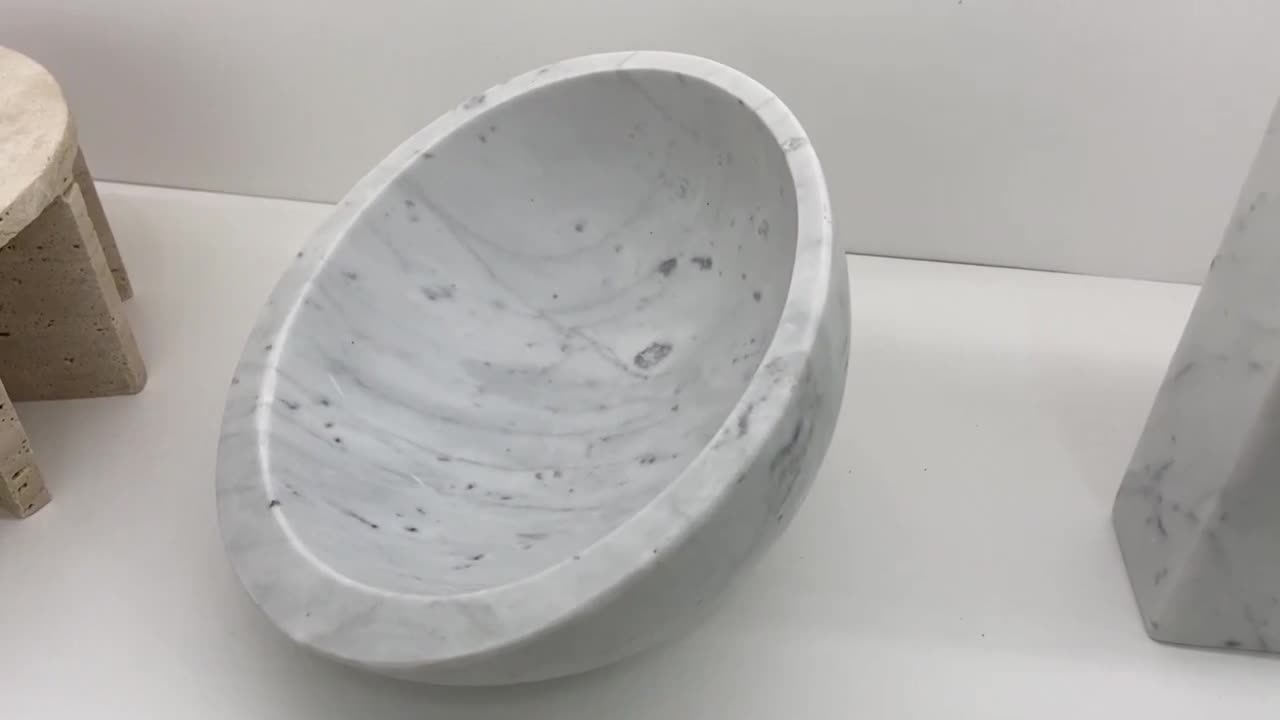 Bianco Carrara Marble Home Decor Bowls
