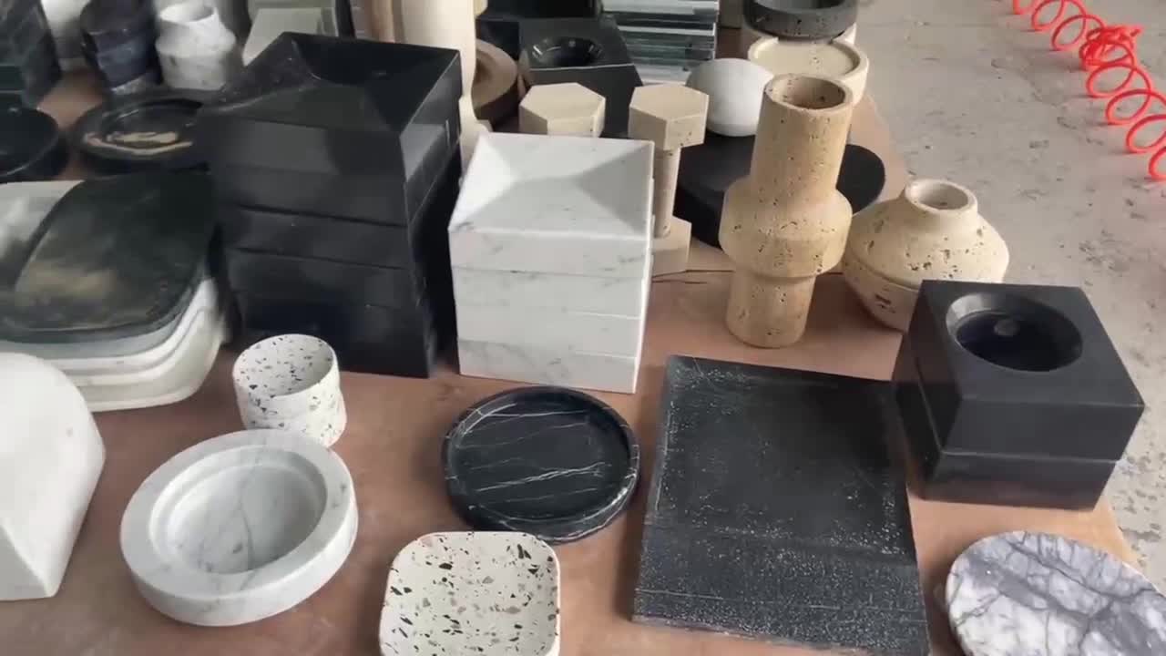 Marble Bathroom Decoration Carrara Marble Toothbrush Holder
