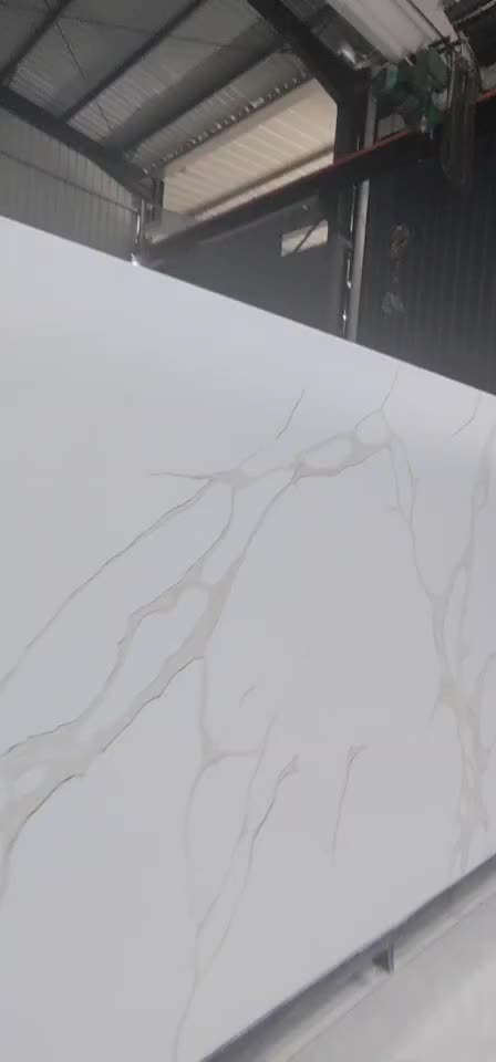 Calacatta Hot Sale Quartz Stone Slabs Artificial Stone Tiles