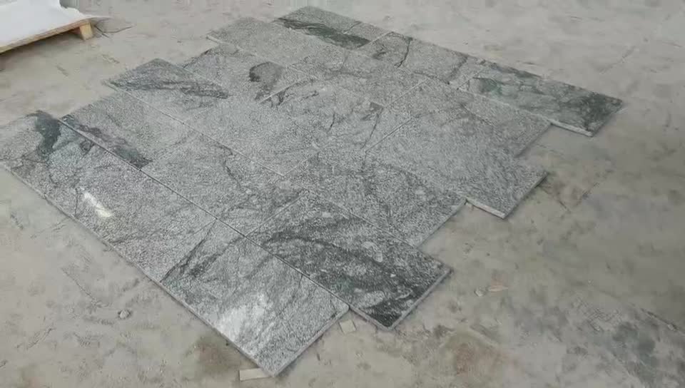China Juparana Grey Granite Slabs Polished Finish