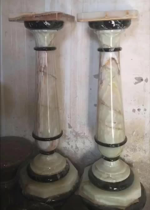 White Onyx Flower Vases