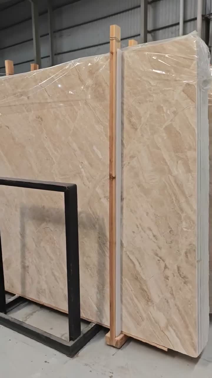 Turkey Cream Cappucino Marble Slabs Polished