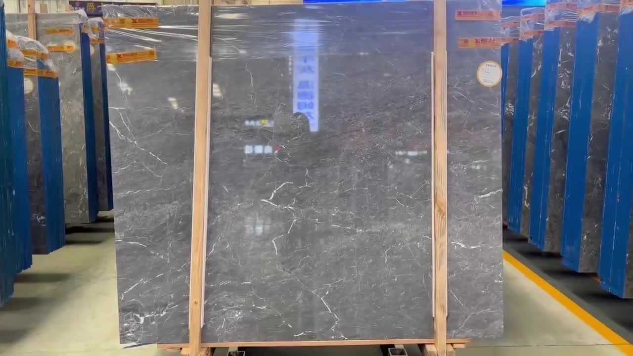 China Impression Gray Marble Slabs Tile For Project Tile
