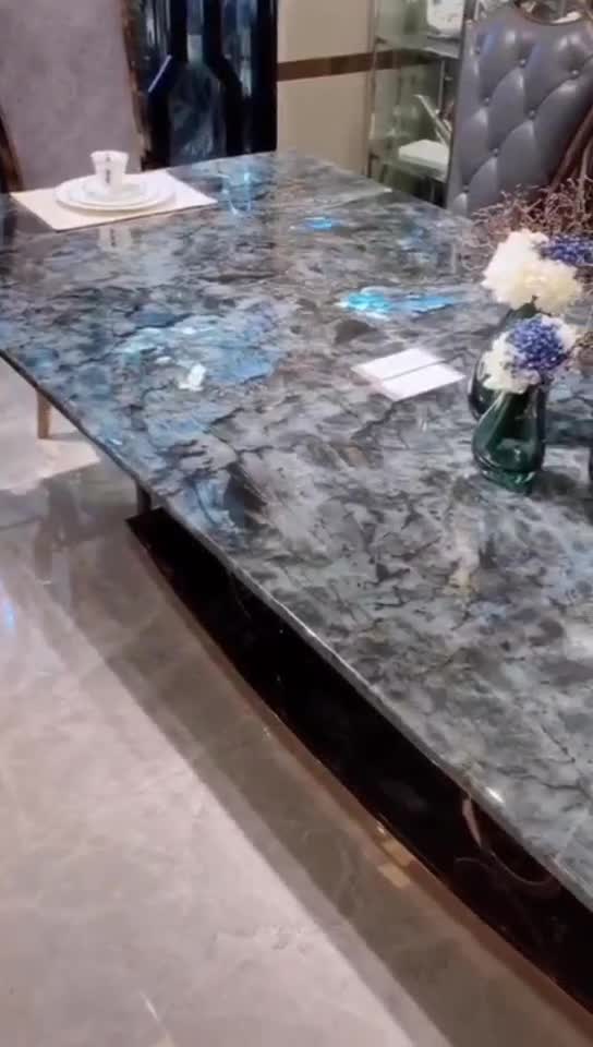 Labradorite Blue Granite Kitchen Countertops