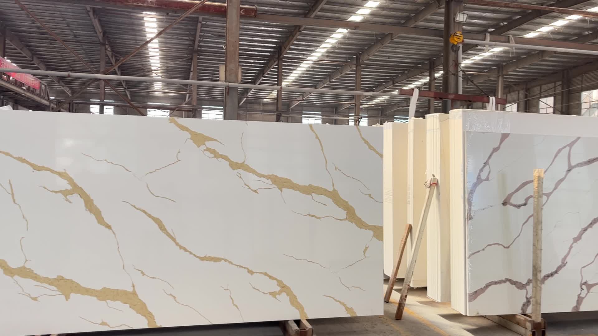 Calacatta Gold Quartz Stone Slabs