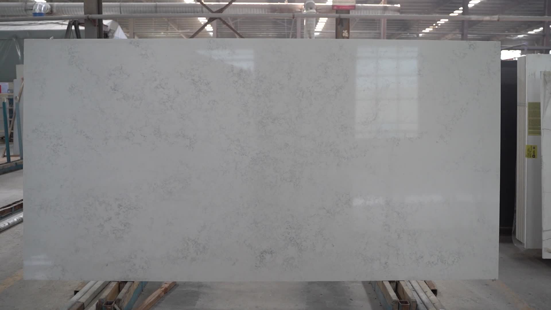 White Quartz Carrara Big Slabs Quartz Slabs