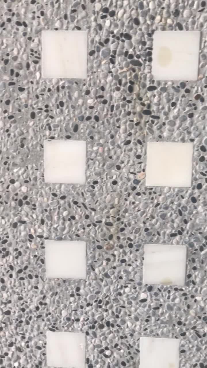 Patterned Washed Terrazzo Surface Mosaic Terrazzo Pattern
