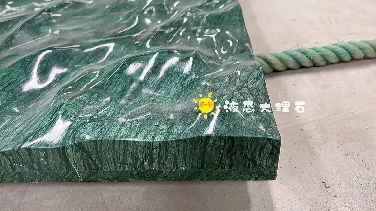 Green Marble Wave Spray Relief,Green Wave Wall Tile
