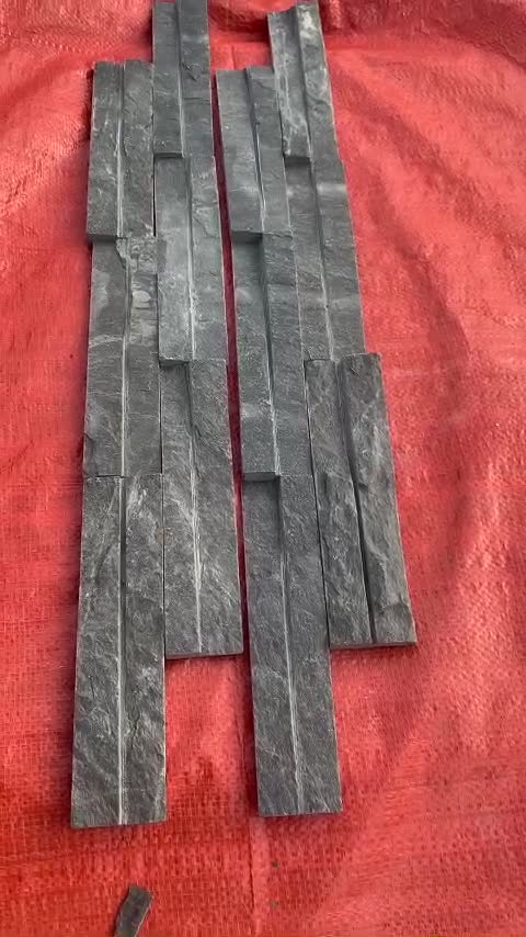 Ripple Finishing Grey Slate Wall Cladding Panels