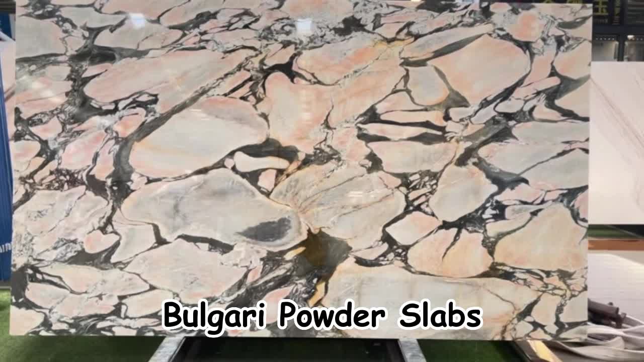 Natural Bulgari Powder Marble Slabs Wall Tile