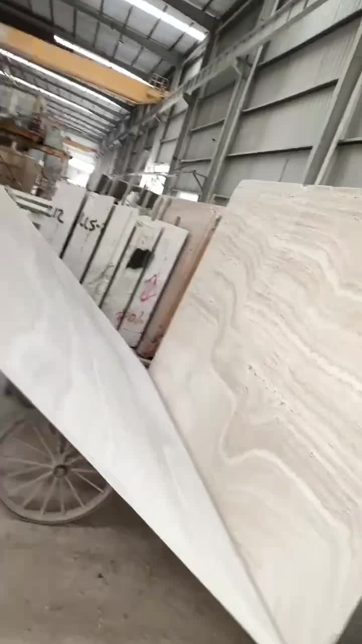 Iran Super White Travertine Slabs Persian Stone Tile
