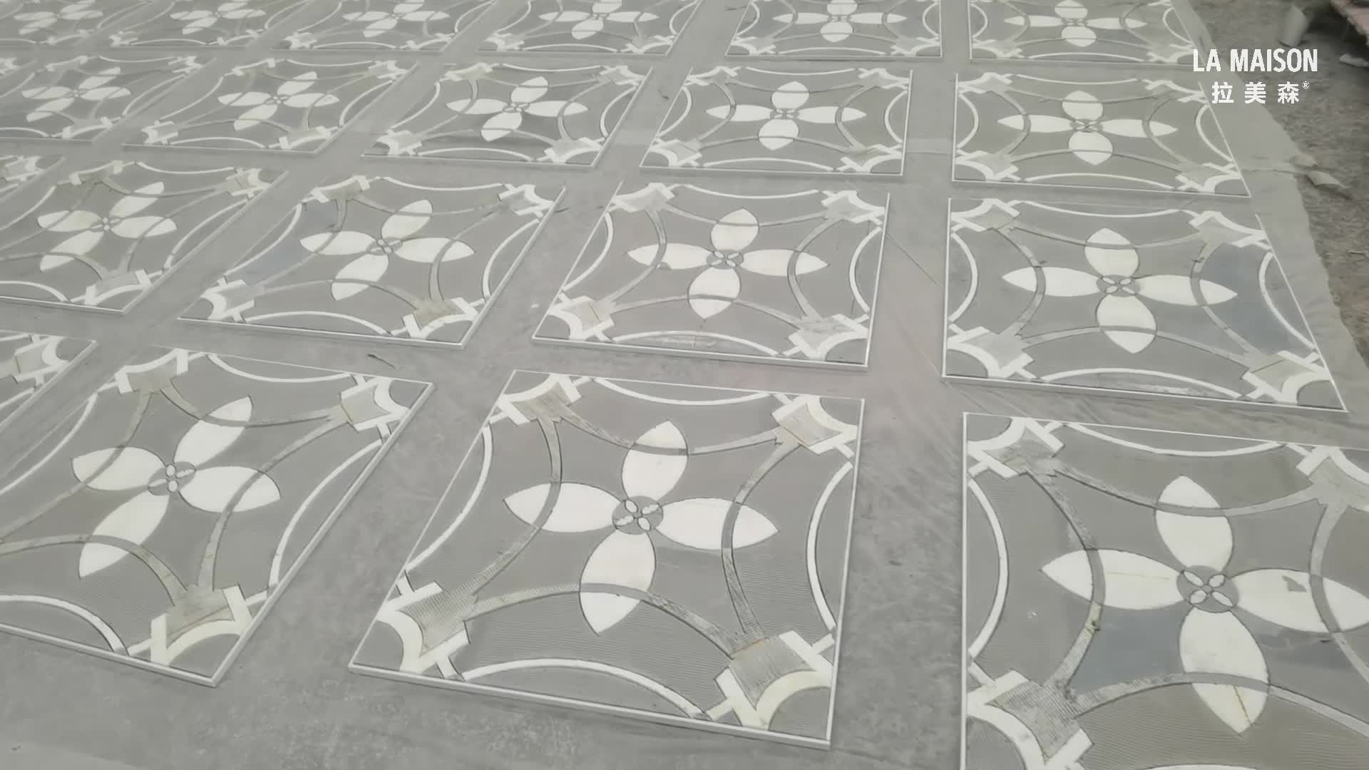 High-End Hotel Project Medallions Waterjet With Brass