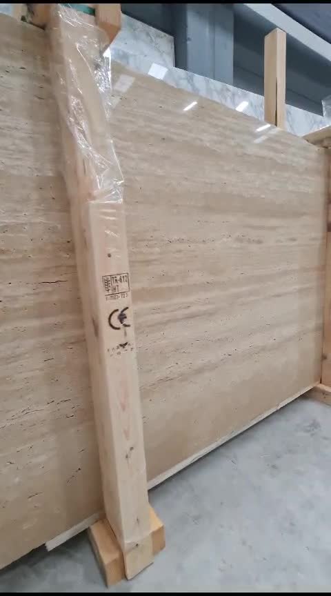 Denizli Warm Walnut Vein Cut Travertine Slab & Tiles
