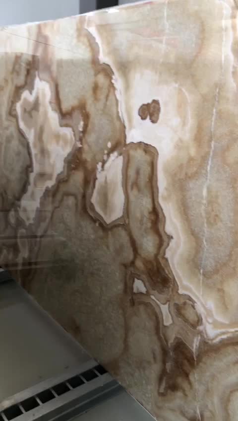 Turkish Golden White Onyx Slab & Tiles