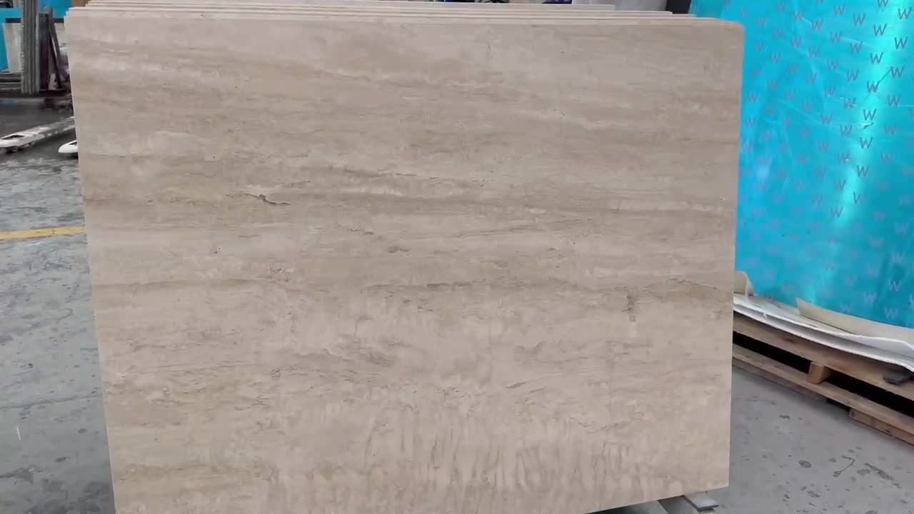 Beige Travertine-Porcelain Backed Laminated Tile