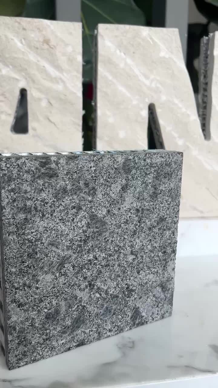 India Steel Grey Granite Laminated Honeycomb Panels