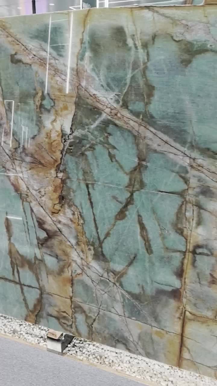 Polished Atlantis Blue Quartzite Slabs