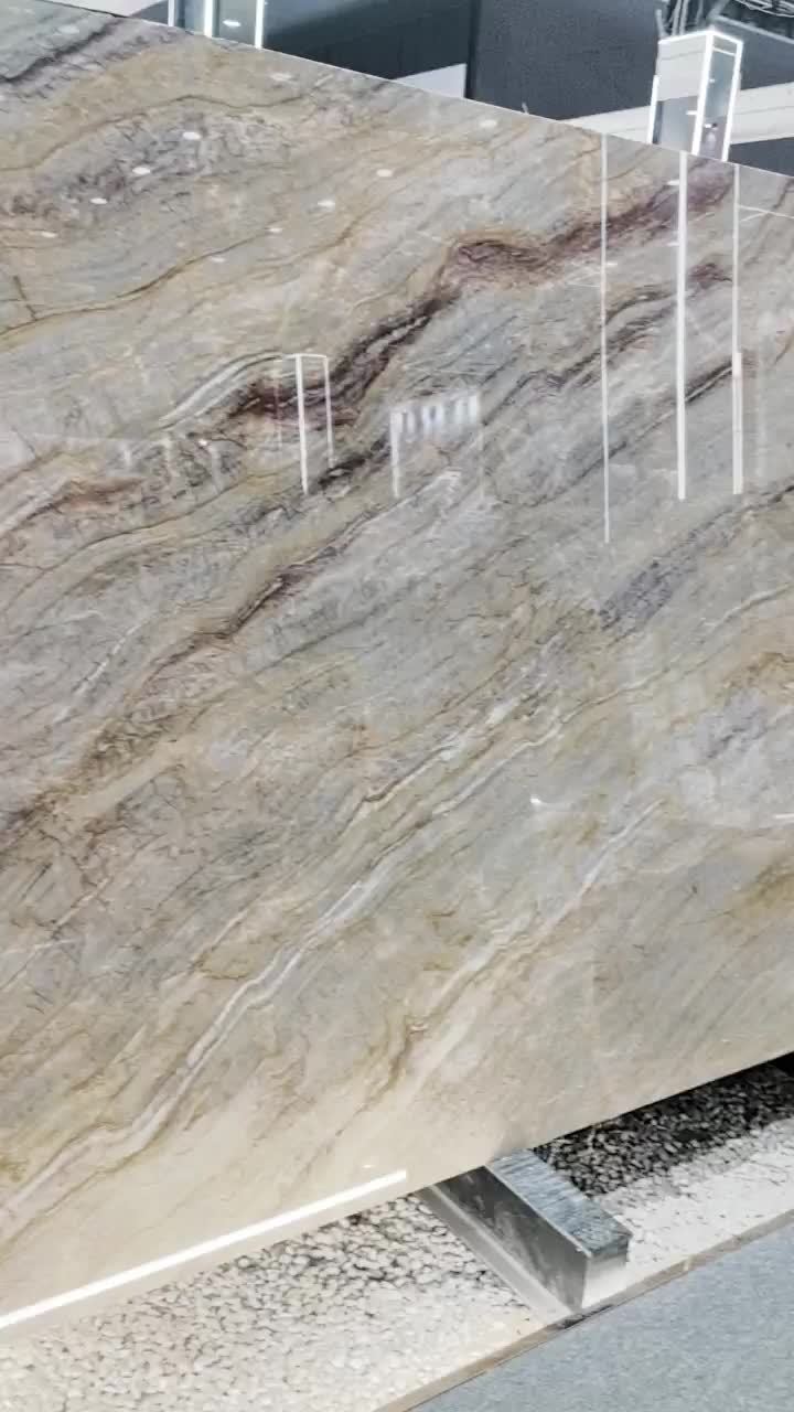 Van Gogh Gold Quartzite Slabs