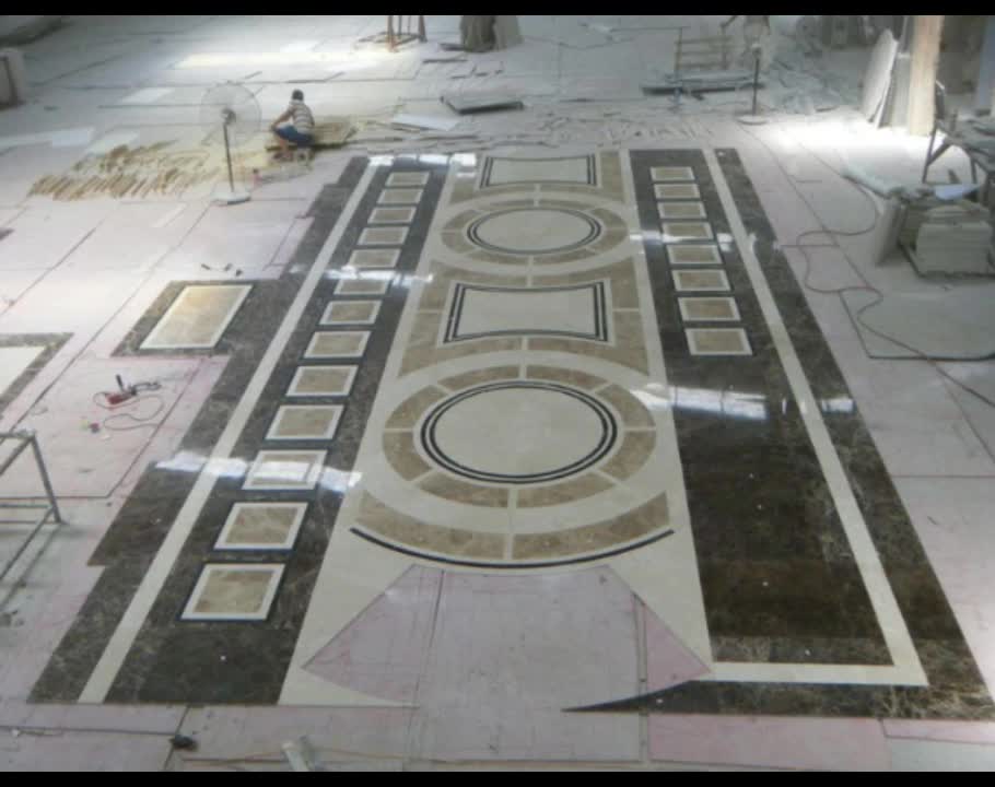 Fashion Lobby Flower Marble Waterjet Mosaic Medallion