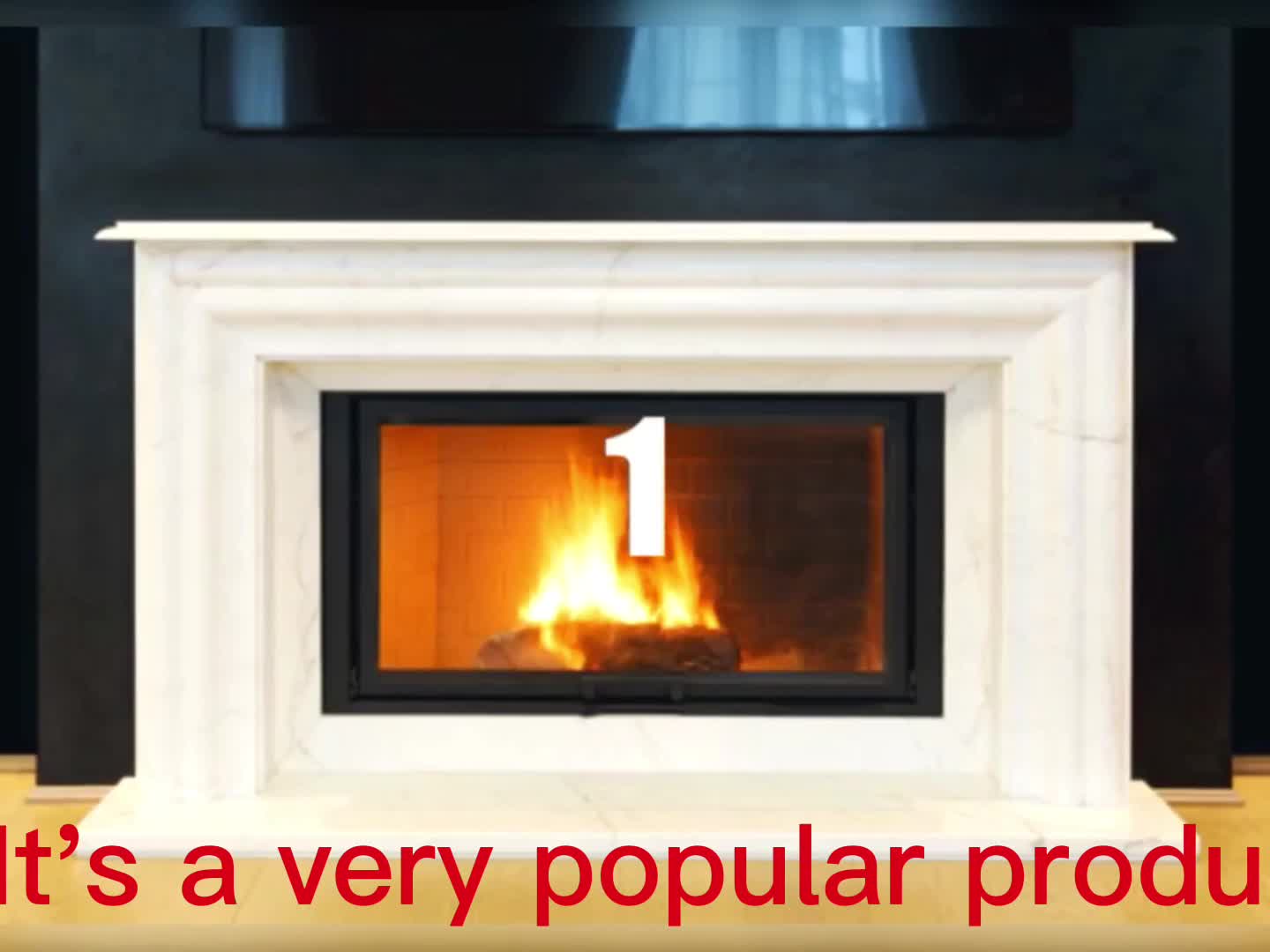 New Design Black Marble Indoor Carved Fireplace