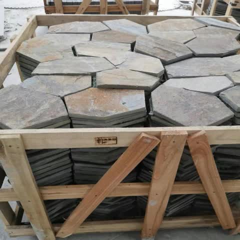 Rusty Slate Mesh Paver Landscaping Flagstone