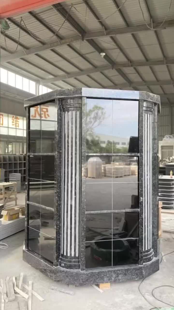 Steel Dark Gray 72 Niche Hexagonal Columbarium