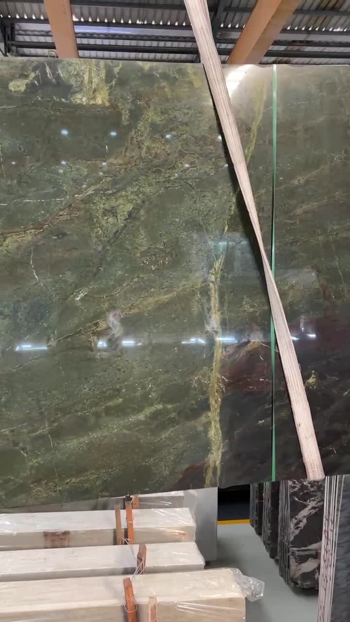 Verde Borgogna Marble Slabs